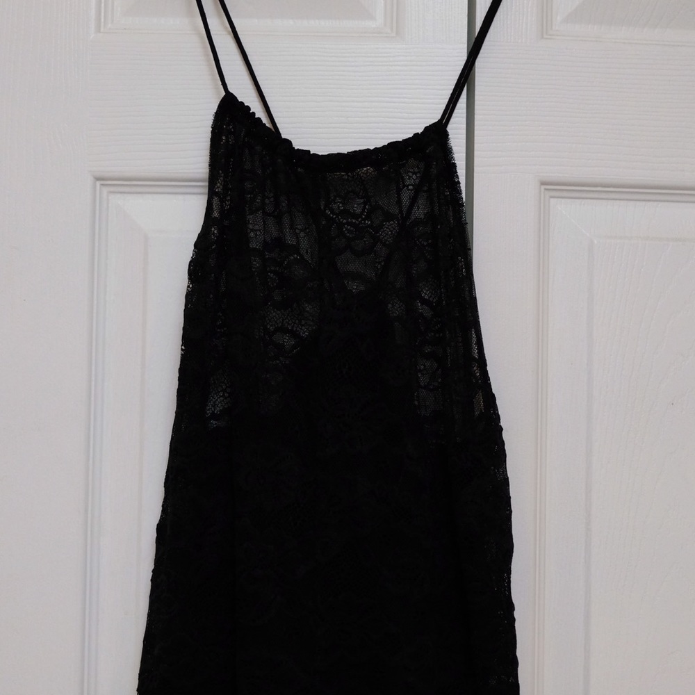 NWT Free People Heavenly Lace Tunic Top - SIZE L - Bohemian Lace dream Fairycore - Picture 4 of 5